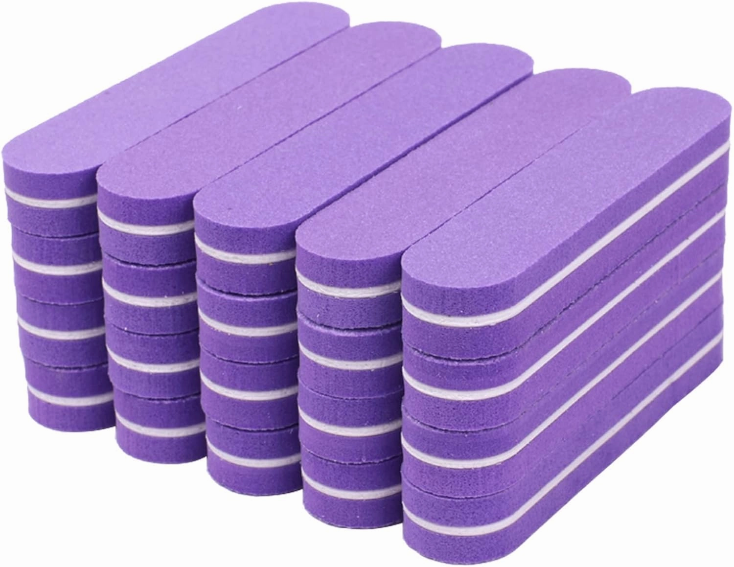 Emery Boards Nail Care kit with Nail File Buffer, 20pcs/lot Mini Nail Buffer File 100/180 Purple Sponge Sandpaper(Lime)