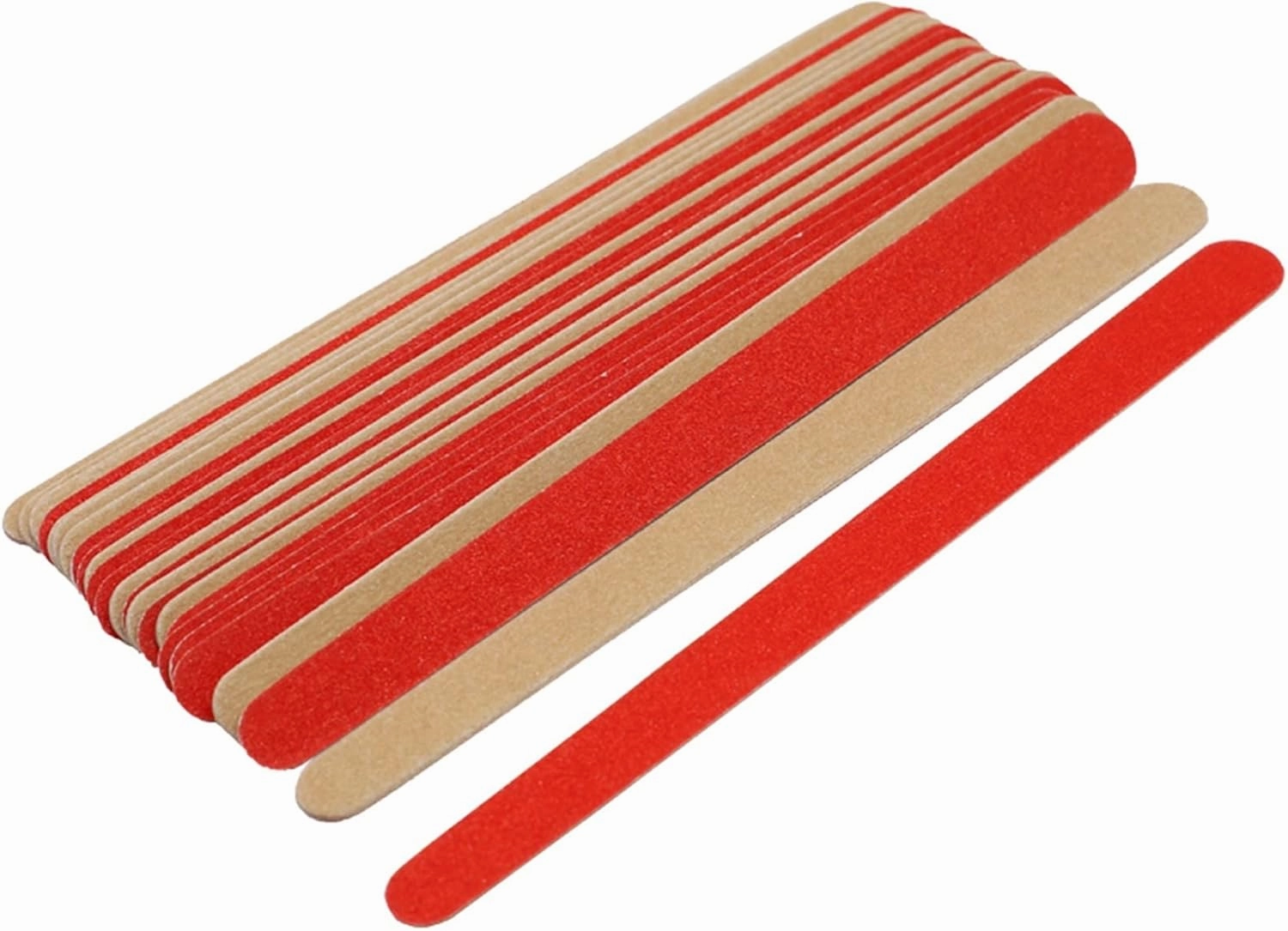 Emery Boards Nail Care kit with Nail File Buffer, 503pcs/lot Wood Nail Files Slim Disposable Wooden Buffer Straight(Lime)