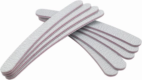 Emery Boards Nail Care kit with Nail File Buffer, 50Pcs/Lot Curved Nail File 100/180 Sandpaper Nail Art Sanding