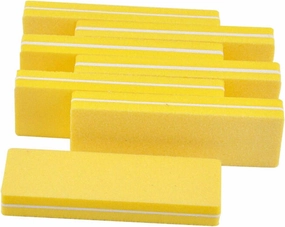 Emery Boards Nail Care kit with Nail File Buffer, 50pcs/lot Nail File 100/180 Nail Buffers Sanding Grinding Polishing(Lime)