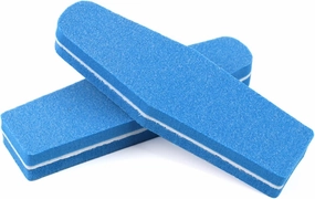 Emery Boards Nail Care kit with Nail File Buffer, 50Pcs Mini Sponge Nail Art File Diamond Double Sided Buffer Block 100/180(Grey)