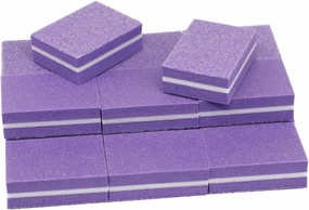 Emery Boards Nail Care kit with Nail File Buffer, Purple Nail Buffer Block 200Pcs Nail Art Sanding Sponge