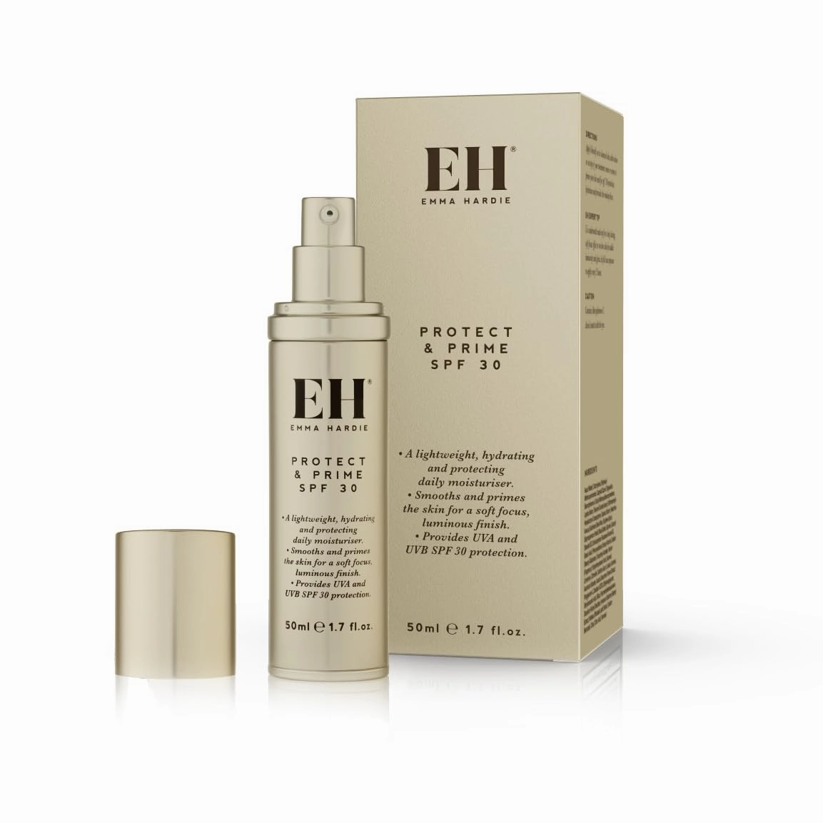 Emma Hardie Protect & Prime SPF 30 -| Moisturizer, Sunscreen, and Face Primer with SPF 30 and Vitamin E, Daily Facial Moisturizer with SPF