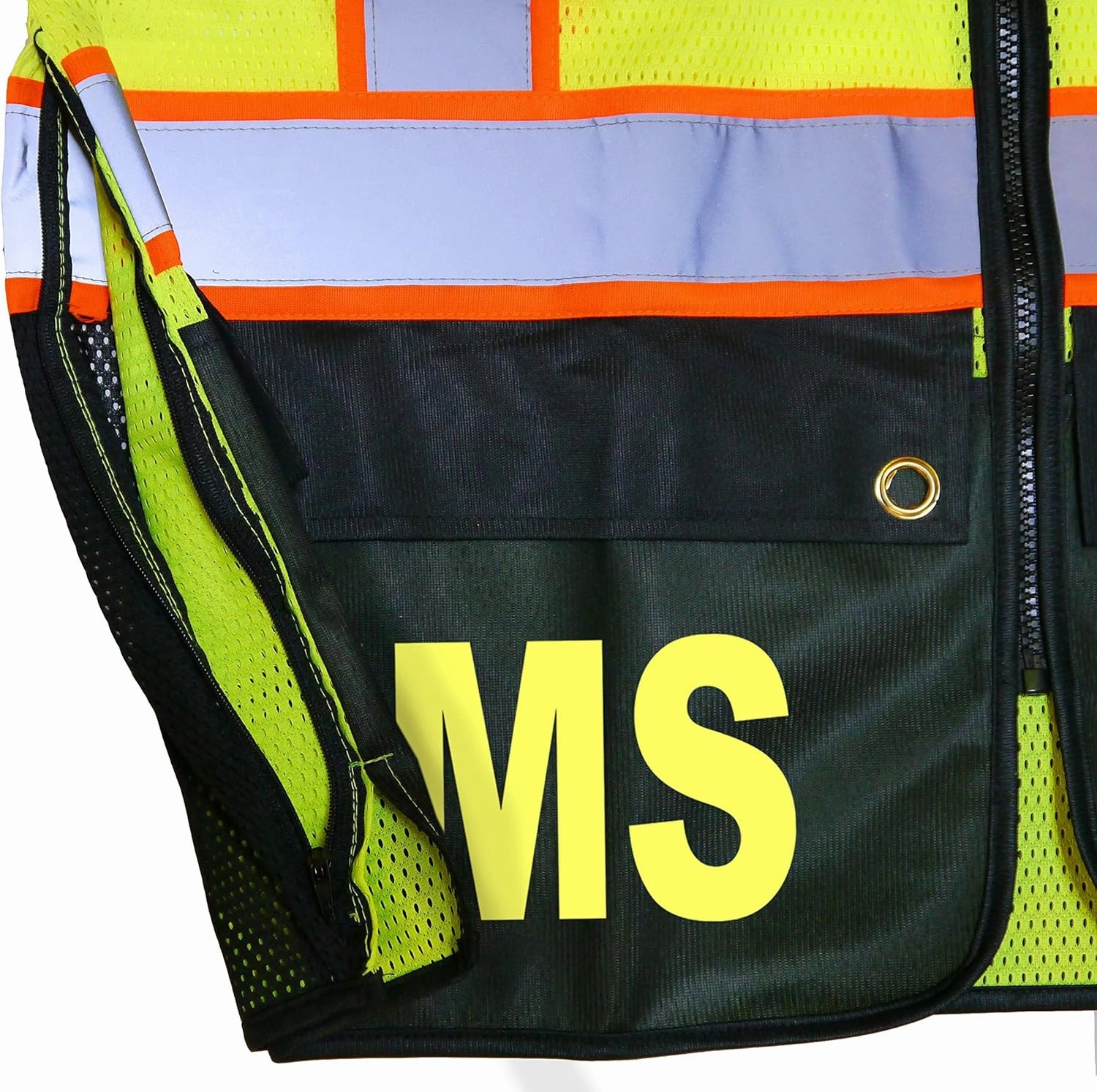 EMS Survivor Safety Vest, Type R Class 2, Reflective logos with Jumbo back pocket.