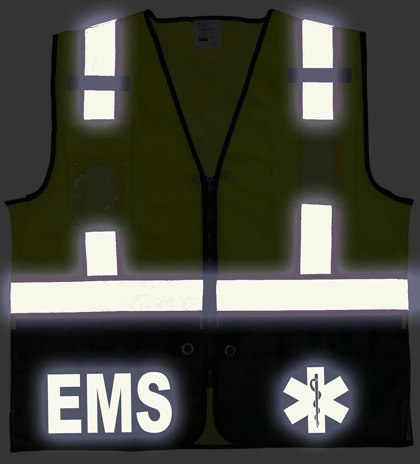 EMS Survivor Safety Vest, Type R Class 2, Reflective logos with Jumbo back pocket.