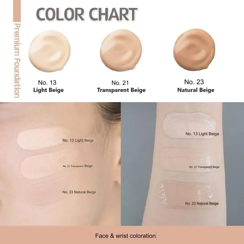 Enough Ultra X10 Cover Up Collagen Foundation, SPF50  PA   , 13 Light Beige, 3.53 oz (100 g)
