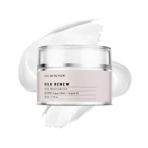 EST. 88 Monde Daily Face Moisturizer, Hydrating Cream with Argan Oil, DMAE, OptiMSM – Hydrates Skin, Removes Wrinkles – Vegan Skincare, All Skin Types – 1.7 Oz