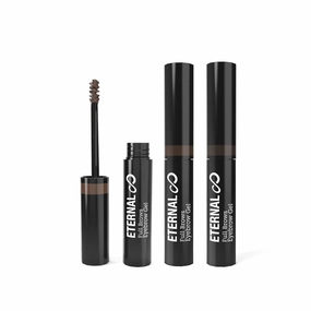 Eternal Full Brows Tinted Eyebrow Setting Gel Pack of 3 – Waterproof Brow Fix and Styling Makeup, 0.11 Oz each