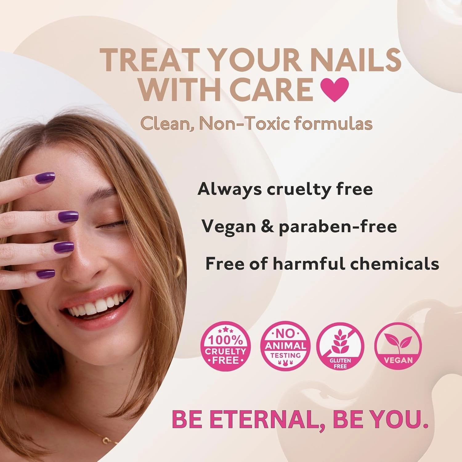 Eternal Nude Nail Polish Set for Women (WILD NUDES) - Brown Nail Polish Set for Girls | Long Lasting & Quick Dry Nail Polish Kit for Home DIY Manicure & Pedicure | Made in USA, 13.5mL (Set of 4)
