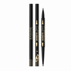 Eveline Variete Eyeliner And Pencil Double Effect 2in1 Ultra Black 1 Piece