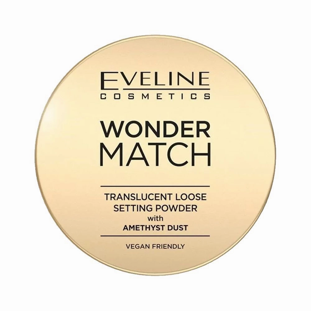 Eveline Wonder Match Translucent Loose Setting Powder With Amethyst Dust, 6g