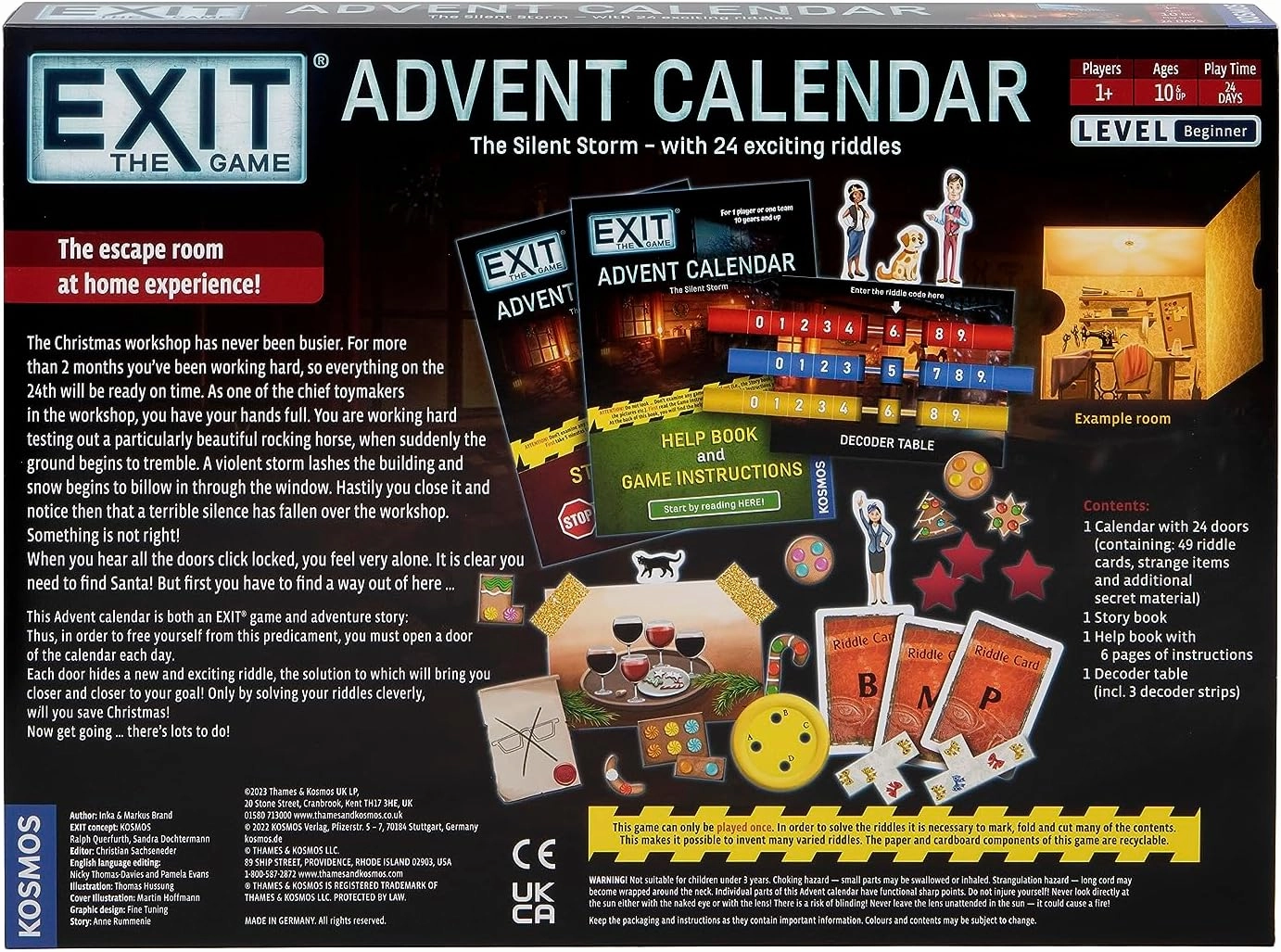 EXIT: The Game - Advent Calendar - The Silent Storm Family Game Cooperative Game Puzzle a Day Escape Room