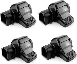 eXuby Pet-Safe & Child-Safe Rat Traps w/Tunnel Design (4-Pack) – Dual Entry for Better Capture Rate - No Harmful Poison - Prevents Accidental Triggering - Avoid Finger Snapping - Setup in Seconds.