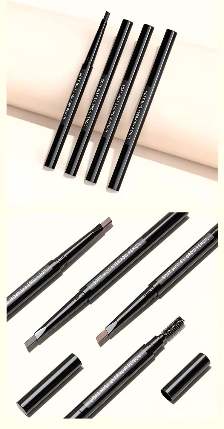 Eye Brow Pencil Retractable with Brush. (Dark Brown)