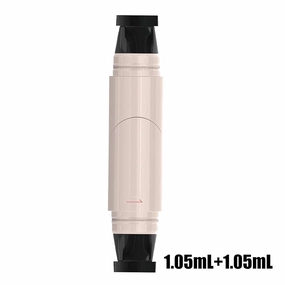 Eye Liner Stamp,Precision Stamp Eyeliner,Double Head Liquid Stamp Eyeliner Pens,Simple Cat's Eye Template Makeup Tool,Long Lasting Waterpoof Smudgeproof Eye Liner For All Eye Shapes (black brown)