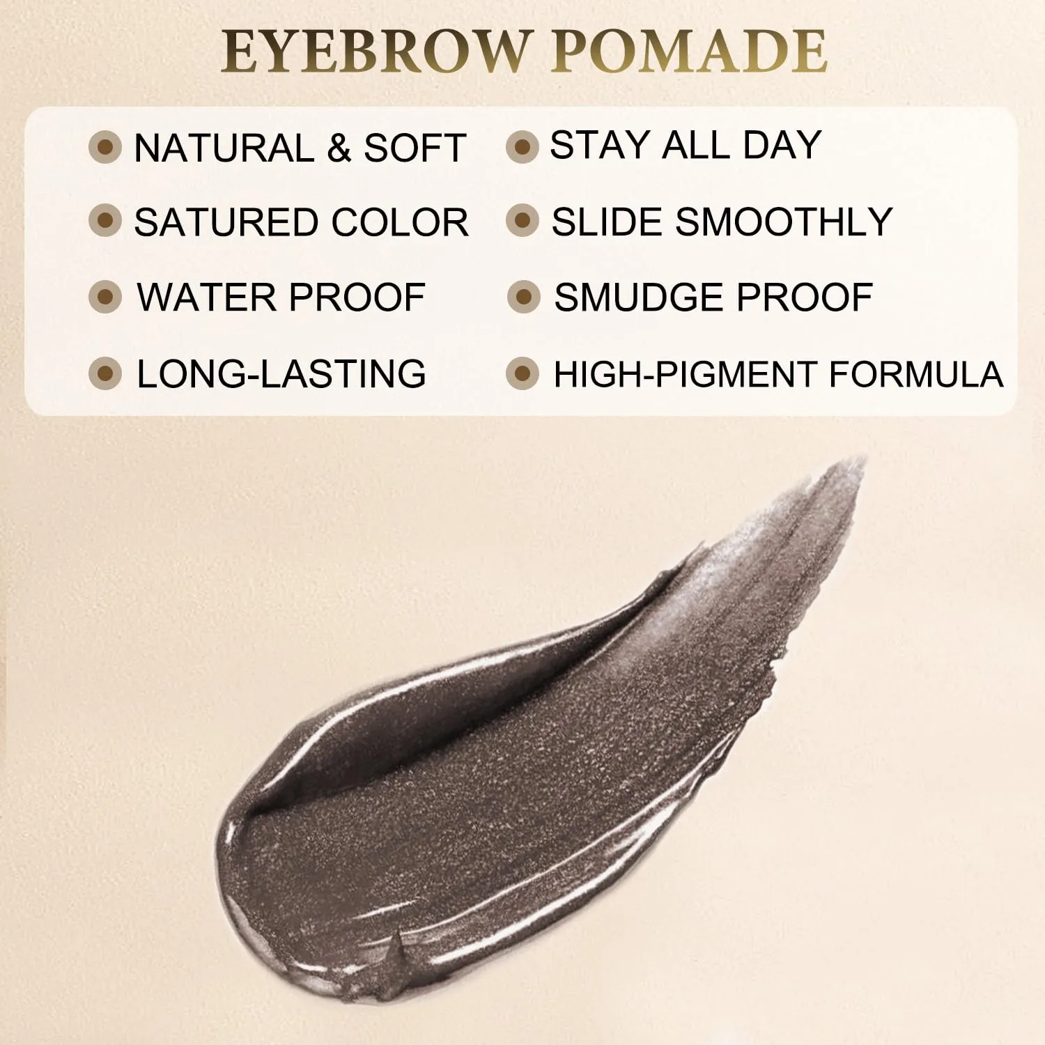 Eyebrow Pen Makeup Kit, with 4 Tip Waterproof Microblading Eyebrow Pencil, Eyeliner, Eyebrow Pomade and Dual-ended Eyebrow Brush, Brow Pencil Eyebrow Kit for Natural Looking - Dark Coffee