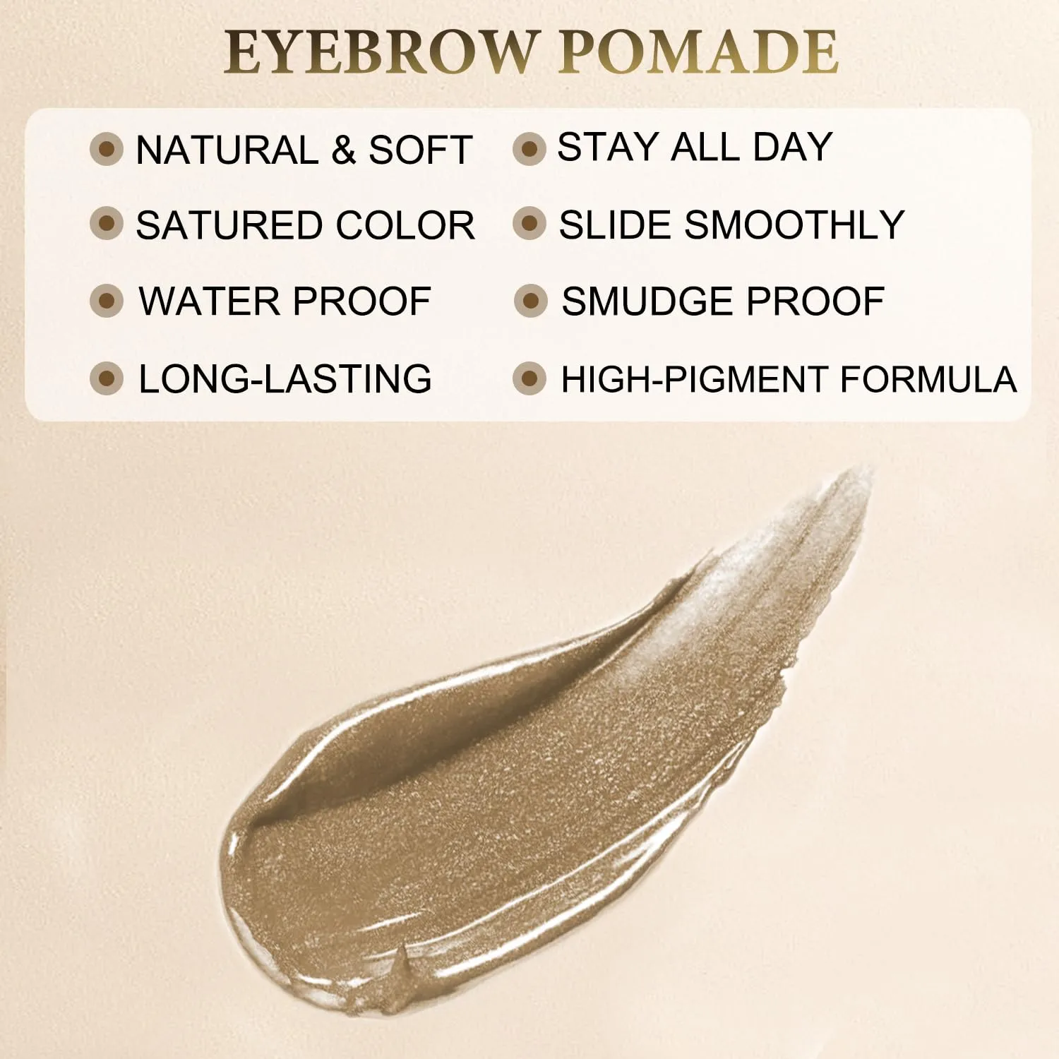 Eyebrow Pencil Makeup Kit, with Waterproof 2-IN-1 Microblading Eyebrow Pen, Eyebrow Pomade, Eyeliner and Dual-ended Eyebrow Brush, Brow Pencil Kit for Natural Eyebrows - Dark Blonde