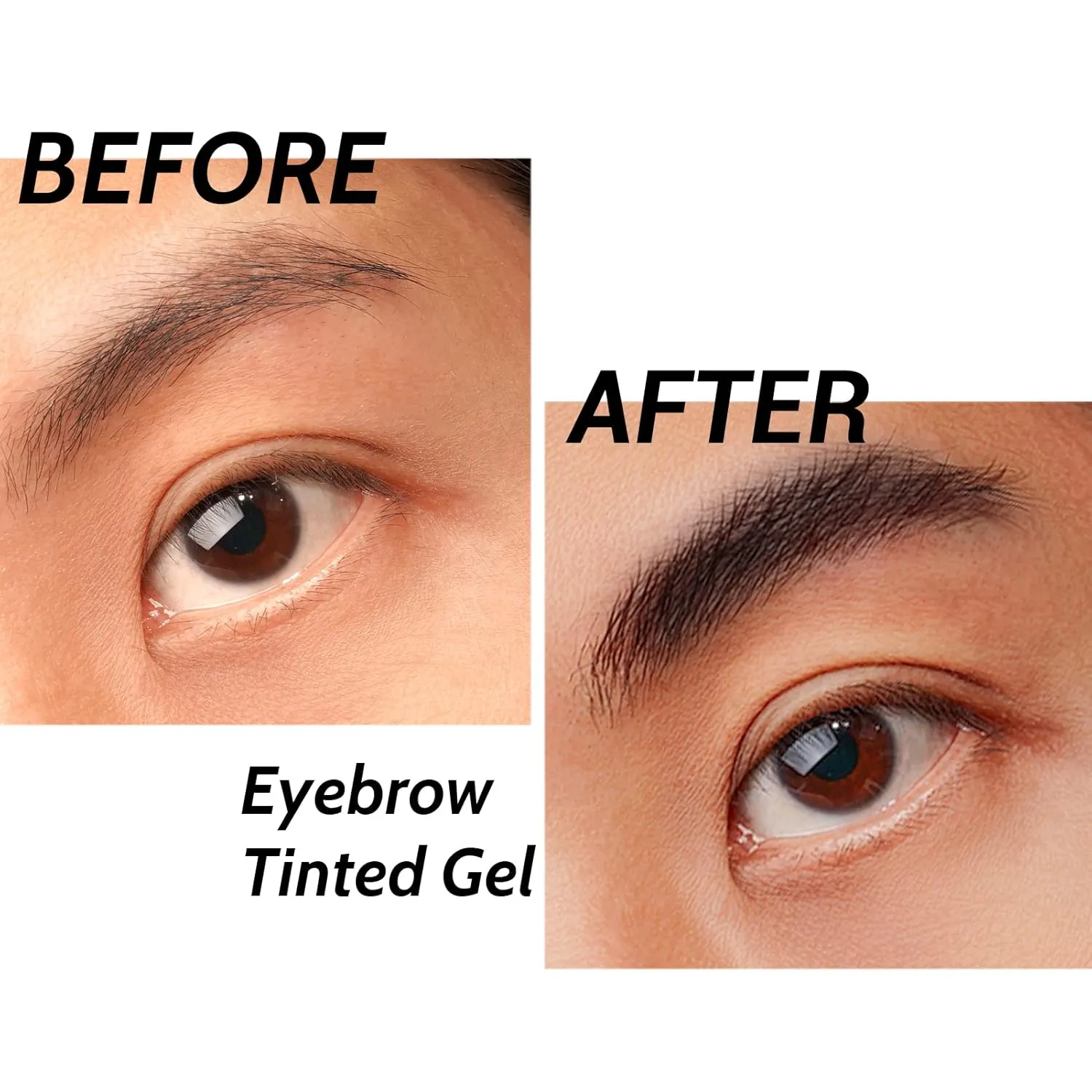 Eyebrow Tinted Mascara,Waterproof Eyebrow Dye Cream,Brow Lifting Filling and Shaping,Creates volumizing Brows,Non Clump,All-day Wear (Black)