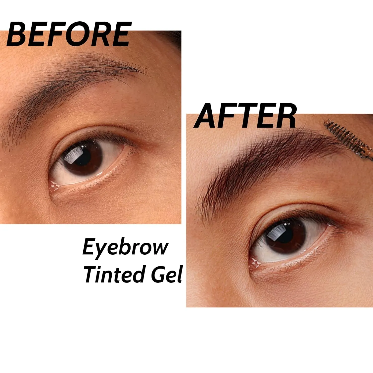 Eyebrow Tinted Mascara,Waterproof Eyebrow Dye Cream,Brow Lifting Filling and Shaping,Creates volumizing Brows,Non Clump,All-day Wear (Chocolate)