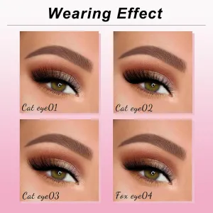 Eyelash Extension Kit - 30D & 40D Mix (32 Rows), D Curl 10-14mm with Large Capacity Eyelash Curler, Natural/Glamorous/Thick Effects for Beginners, 3D Volume & Cross Design
