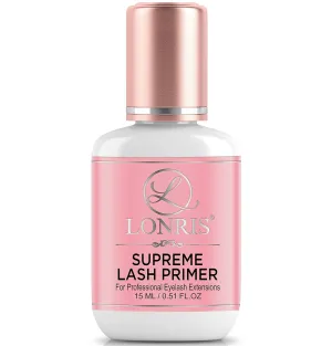 Eyelash Extension Primer - 30% BETTER RETENTION - Lonris Cleanser 15 ml/Protein Oil Remover/Increase Adhesive Bonding Power/Pre-treatment for Individual Semi-Permanent Extensions Glue Supplies