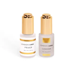 Eyelash Extensions Super Prep DUO - Unscented Cleanser & Primer Set - 2 Products, Save 20%, Matte Finish