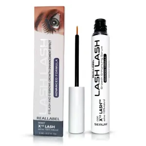 Eyelash Growth Serum - with Instant Lash Volume Effect. Eyebrow Growth Treatment. Dermatologist Approved Lash Enhancing Serum 2-4 Weeks (5ml Large Size) 6 months Use. Organic, Vegan & Cruelty-Free