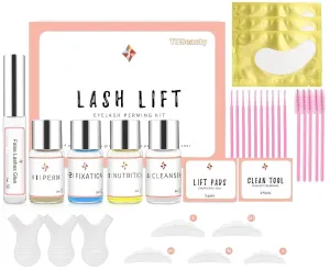 Eyelash Perming Full Kit, Lash Lift Kit, Professional Eyelash Curling Lash Extension Set, Glue Upgraded Version, Semi-Permanent Lash Lifting Tools Suitable for Salon ICONSIGN