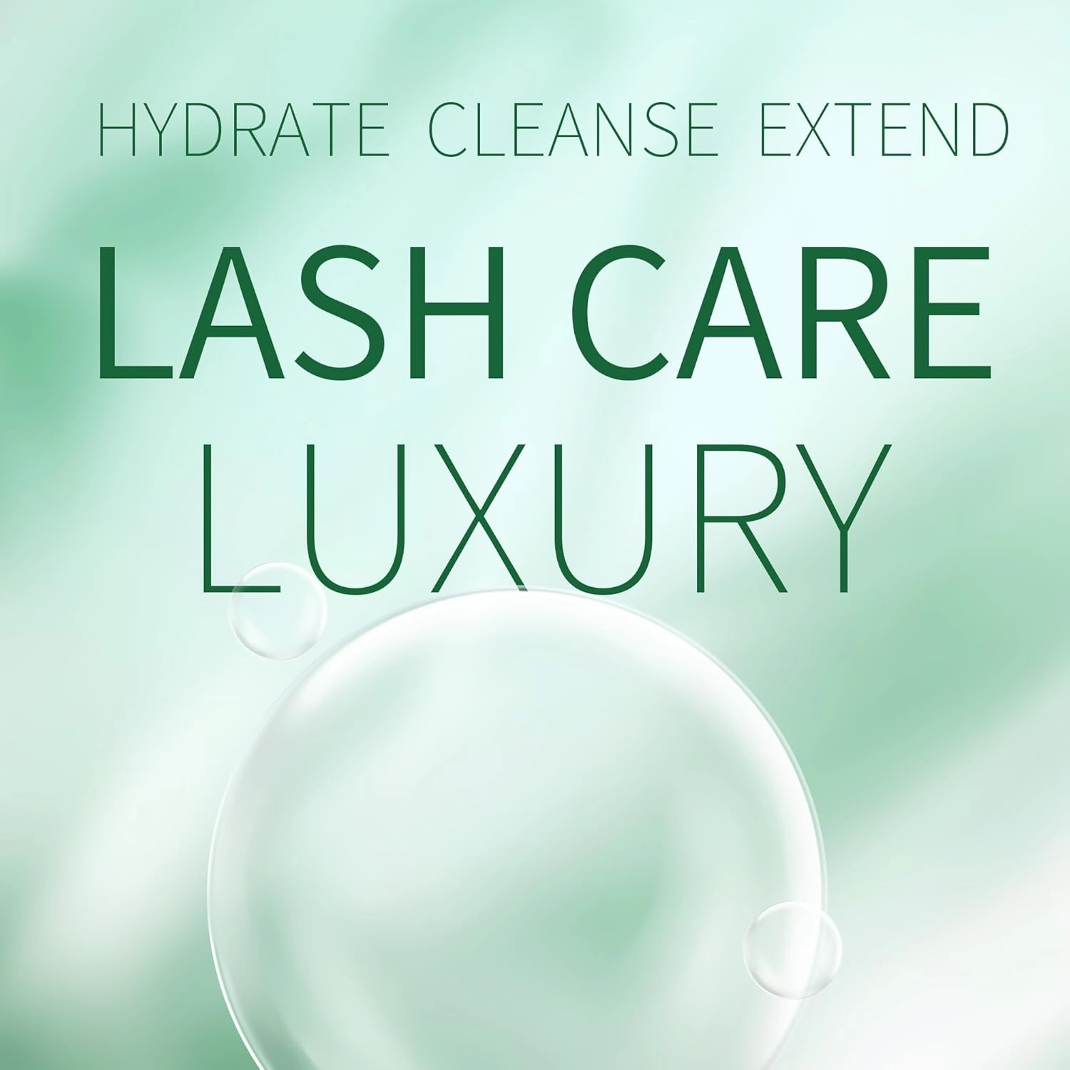 Eyelash Cleanser Concentrate 300ml/ 10.2oz - Professional Unscented Foaming Lash Shampoo for Extensions with Salon & Home Care - Makes 61.5oz Eyelash Shampoo