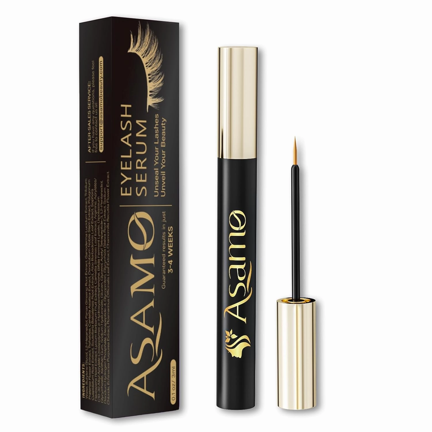 Eyelash Growth Serum – 15 Plant Extracts for Longer Lashes, Natural Beauty Enhancement,eye lash serum growth