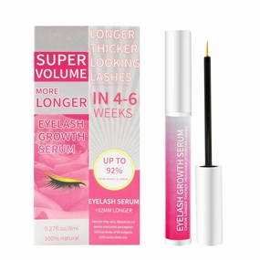 Eyelash Growth Serum - Natural & Nourishing Formula for Longer, Thicker Lashes with Peptides & Biotin | Safe for Sensitive Eyes | 8ml