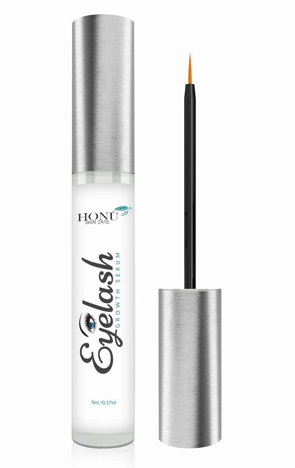 Eyelash Growth Serum By Honu - Lash Growth Serum For Fuller & Thicker Lashes & Brows - Supports Eyelash Growth, Eyebrow Growth, Thinning Lashes, Supports Lash Boost - Advanced Formula For Results