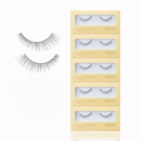 Eyelash NO.31 – 5 Pack Set, Flared & Voluminous False Eyelashes, Wispy Cat Eye Lashes for an Open-Eye Effect, Lightweight & Soft for All-Day Wear, K-Beauty