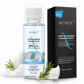 Eyelash Shampoo Concentrate 100ml Lash Cleanser Concentrate Lash Wash Concentrate Upgrade Shampoo for Lashes DIY Eyelash Extensions Shampoo Unscented