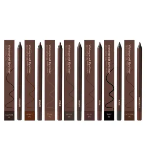 Eyeliner Pencil Waterproof Smudge Proof, 24 Hr Waterproof Eyeliner Duo Sharpenable Eye Pencil, No Smudging, Fading, Smooth And Easy To Color (7pcs)