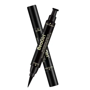 Eyeliner pencils Winged Eyeliner Stamp Makeup Liquid Eye Liner Pen Cat Eye Eyeshadow Vamp Style Long Lasting Waterproof Smudge-proof Wingliner Pens 2 Packs Black