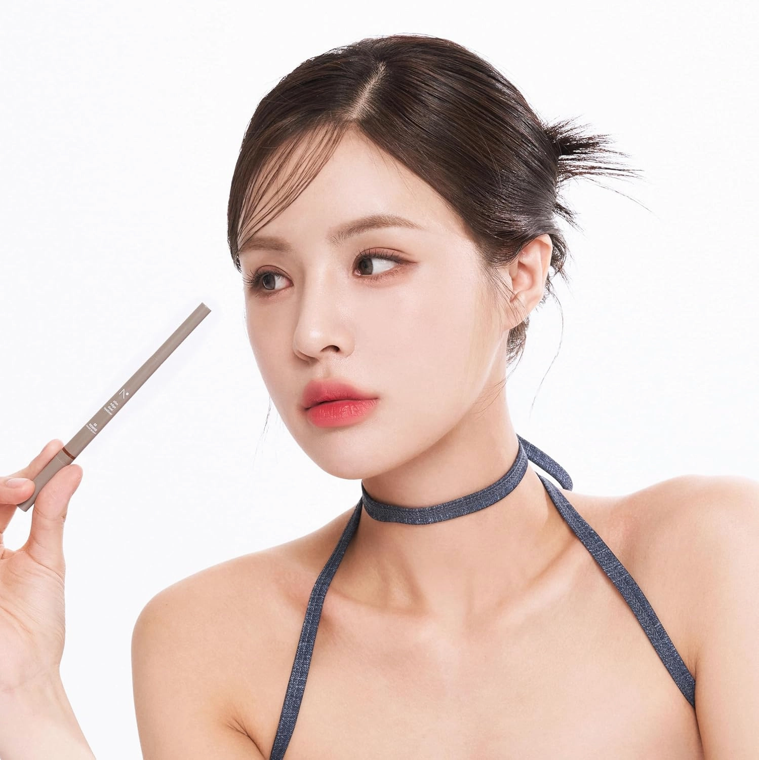 Eyeliner Slim Edge Dual-Tip (05 pecan brown) | Smudge/Water Proof, High Pigmented, Long Lasting Liquid and Pencil Eye Liner