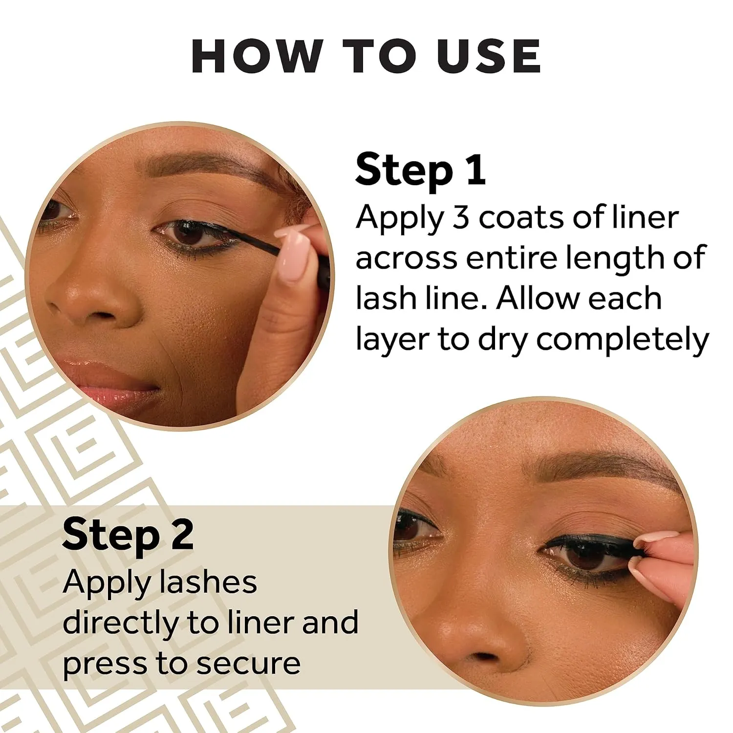 Eylure PROMAGNETIC Eyeliner & Lash Kit, No 007 Natural Fiber Eyelashes, Black