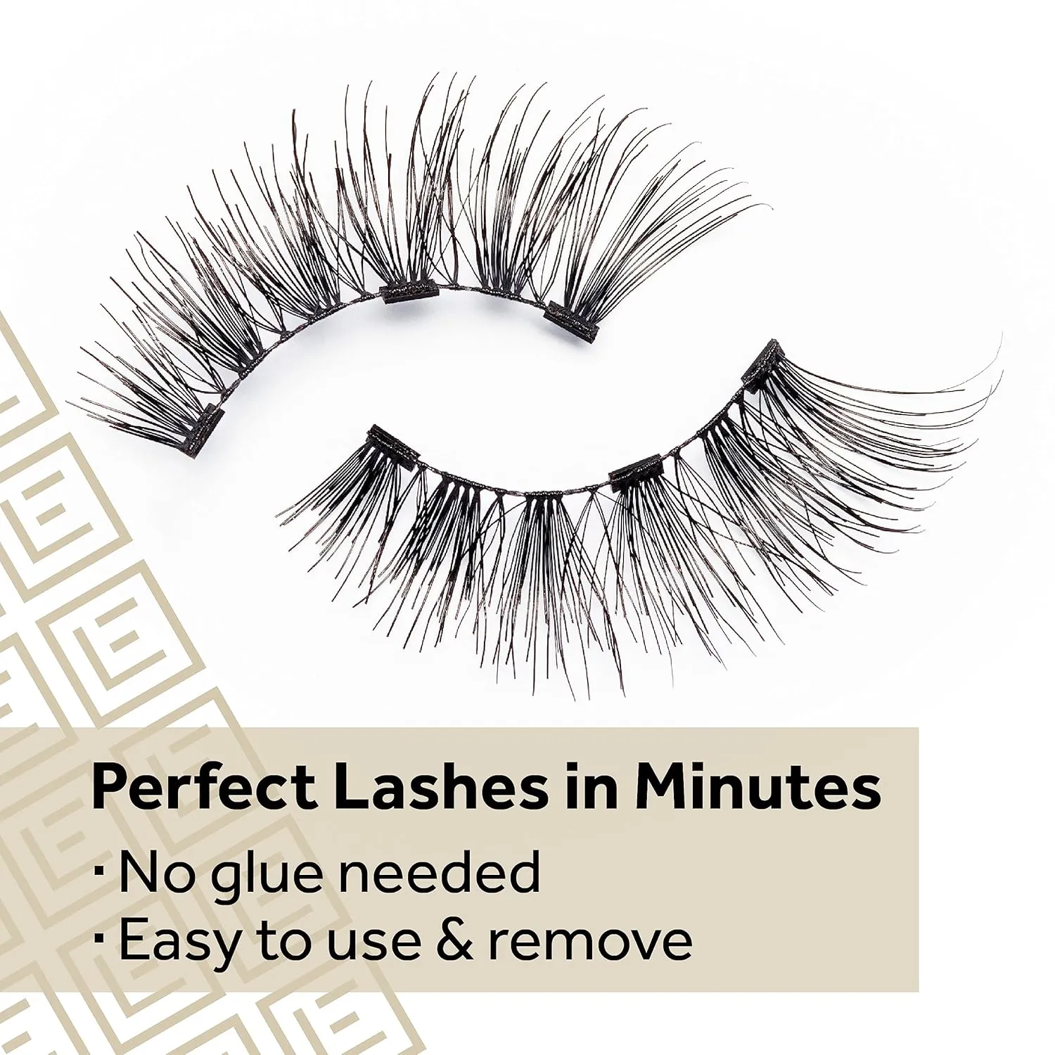 Eylure PROMAGNETIC Eyeliner & Lash Kit, No 007 Natural Fiber Eyelashes, Black