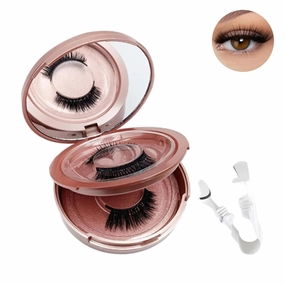Ez Bella Lashes, Aerliss EzBella Magnetic Lashes with Applicator, Natural Look Magnetic Eyelashes, No Glue or Liner Needed False Eyelashes, Reusable Magnetic Eyelashes (Color : Natural)
