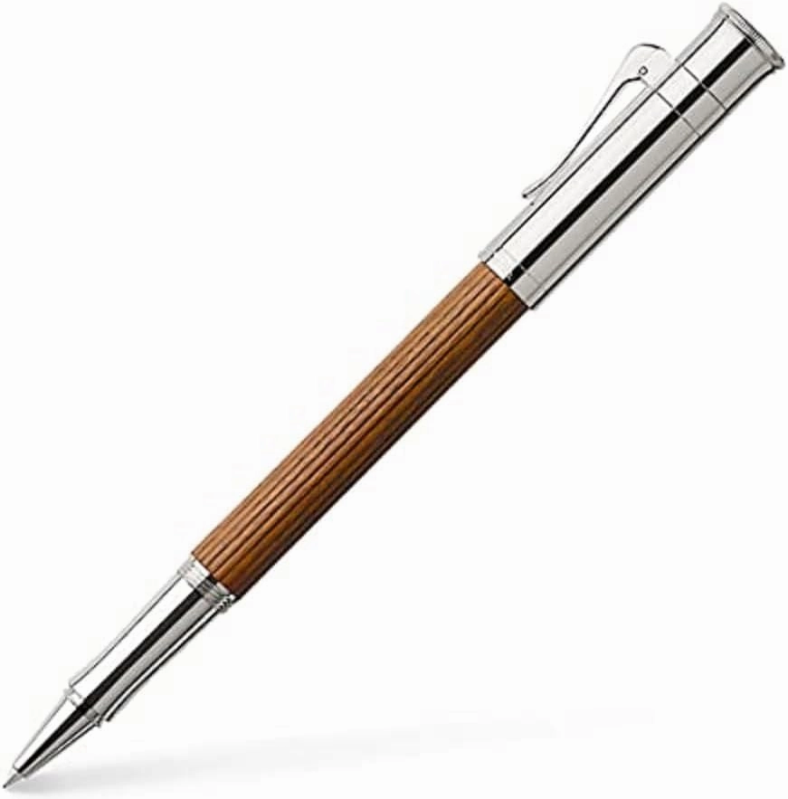 Faber Castell 145510 Ballpoint Pen, Water-Based, Classic Collection, Pernambuco, Platinum Coating
