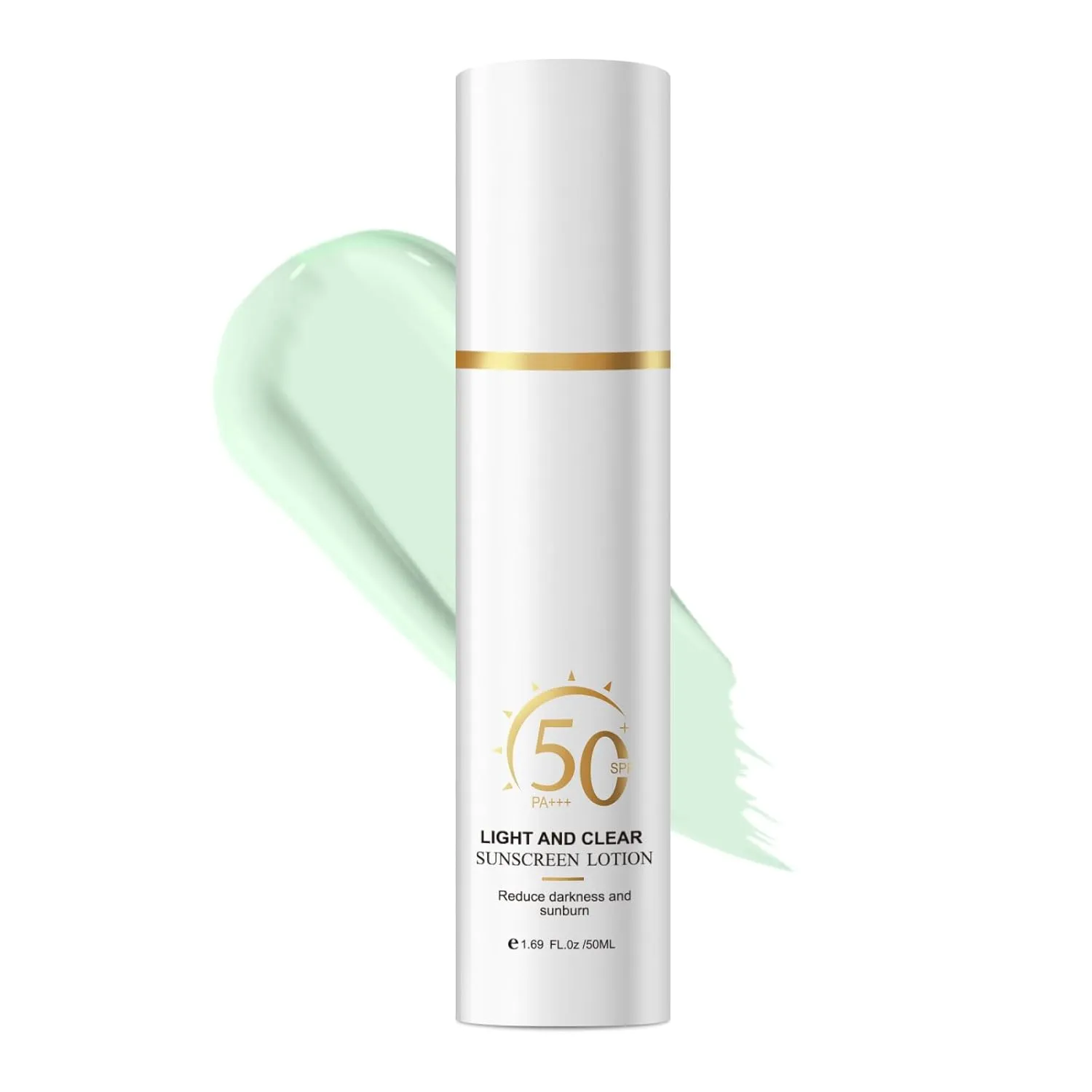 Face Sunscreen SPF 50, Invisible Broad Spectrum SPF   Makeup-Gripping Primer, Reef Safe Sunscreen With No White Cast, Oil Free & Oxybenzone Free, For All Skin Types & Skin Tones, 1.69FL Oz