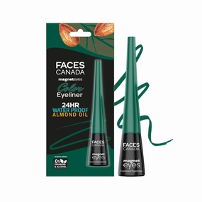 FACE.SCANADA Magneteyes Color Eyeliner Gel - Elegant Green,4 Ml|Glossy Finish|24Hr Long-Lasting|Waterproof|Smudgeproof|Precise Application|Intense Color Payoff|Almond Extract & Vitamin E