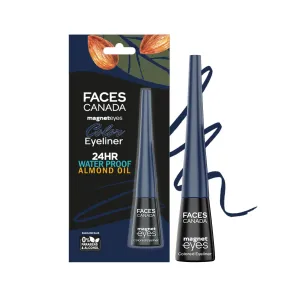 FACES CANADA Magneteyes Color Eyeliner Gel - Dazzling Blue,4 Ml|Glossy Finish|24Hr Long-Lasting|Waterproof|Smudgeproof|Precise Application|Intense Color Payoff|Almond Extract & Vitamin E