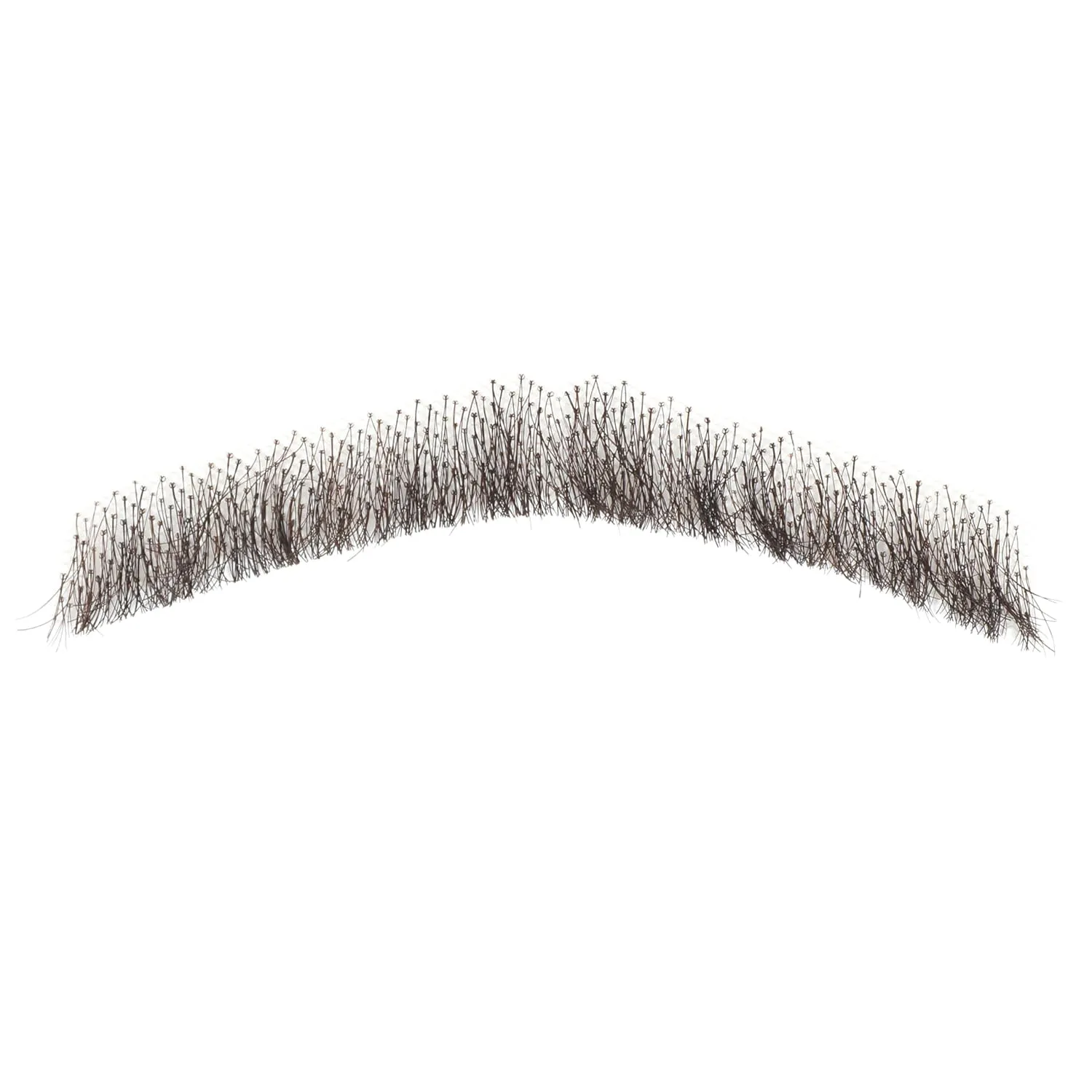 Fake Mustache, Premium Human Hair Fake Beard, Handmade Tied on Lace Realistic Beard for Costume, Halloween, Parties or Cosplay (Black Fake Mustache)