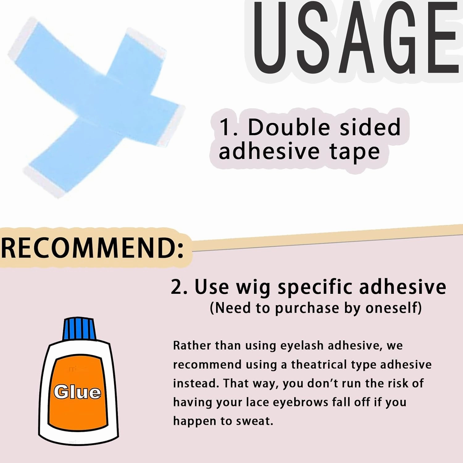 Fake Eyebrows, False EyeBrows 100% Handmade Full Lace Re-Usable Natural Invisible Realistic False Eyebrow Extensions for Man and Women, One Pair (Style 8)