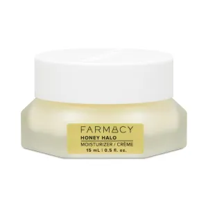 Farmacy Ceramide Face Moisturizer - Honey Halo Hydrating Facial Moisturizer for Dry Skin - Plumps, Soothes   Restores Skin with Potent Ceramides   Buckwheat Honey for a Dewy, Healthy Glow (15ml)