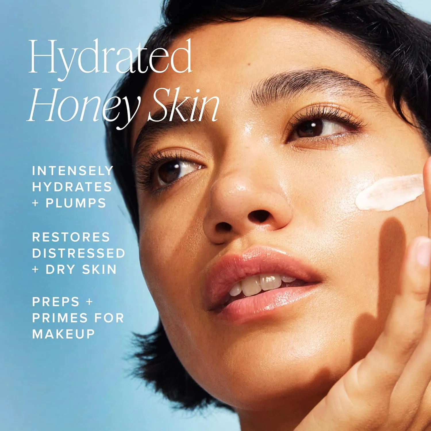 Farmacy Ceramide Face Moisturizer - Honey Halo Hydrating Facial Moisturizer for Dry Skin - Plumps, Soothes   Restores Skin with Potent Ceramides   Buckwheat Honey for a Dewy, Healthy Glow (15ml)