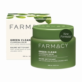Farmacy Makeup Remover Cleansing Balm - Green Clean Waterproof Makeup Remover   Oil Based Cleanser - Newly Formulated Double Cleanser with Plant Based Waxes   Upcycled Moringa (200ml)