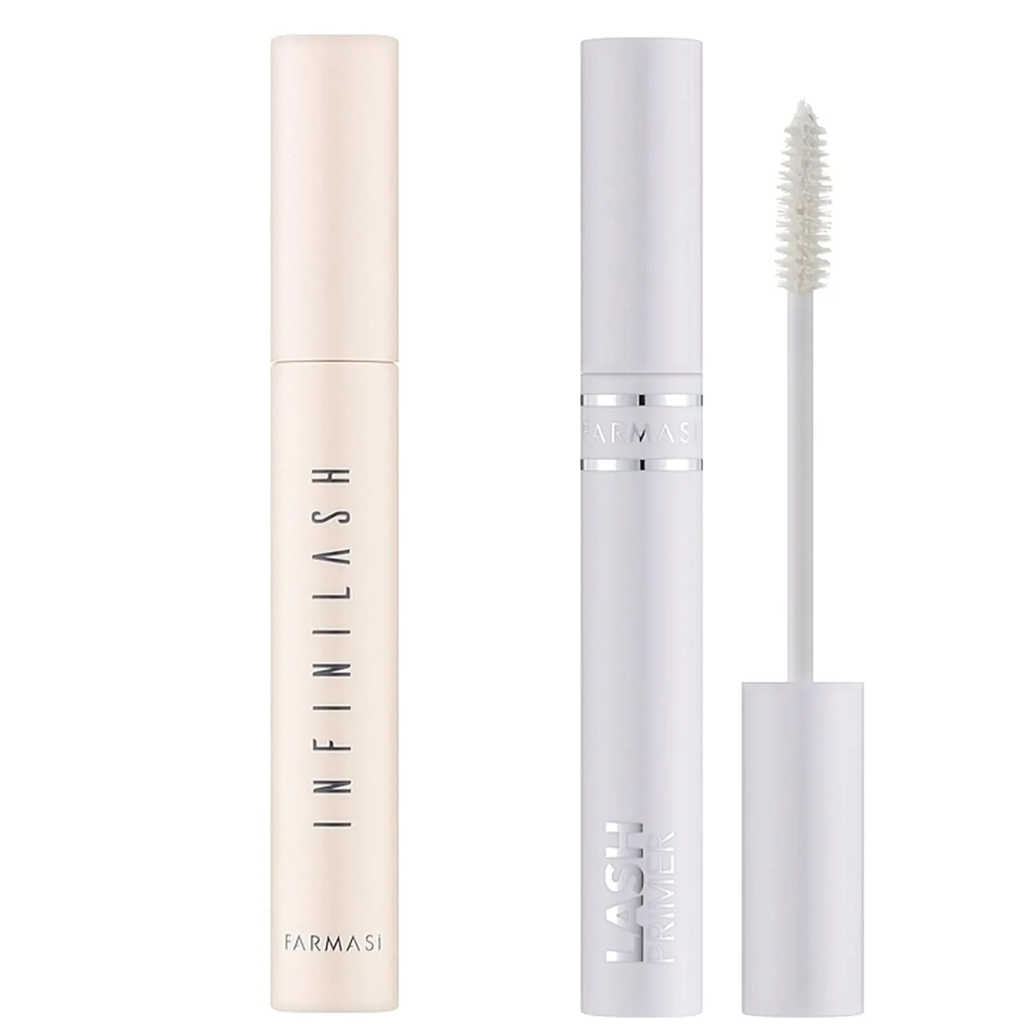 Farmasi Infinilash Mascara & Primer Set - Ultra-Black, Smudge-Resistant, Long-Lasting, Volume Mascara, Dual-Helix Brush, Black